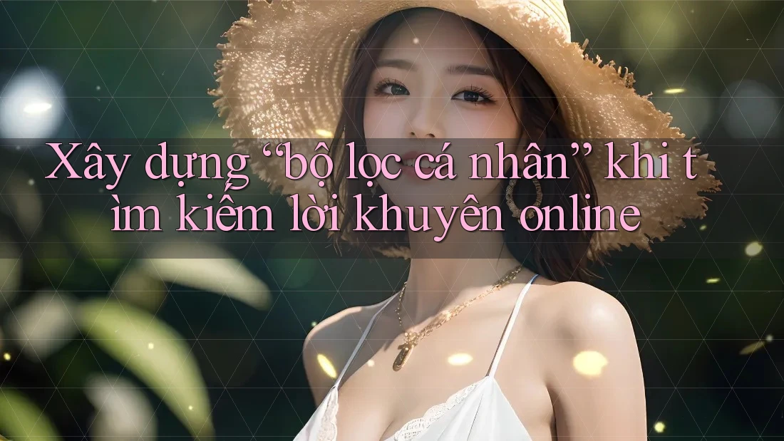 Xây dựng “bộ lọc cá nhân” khi tìm kiếm lời khuyên online Xây dựng “bộ lọc cá nhân” khi tìm kiếm lời khuyên online